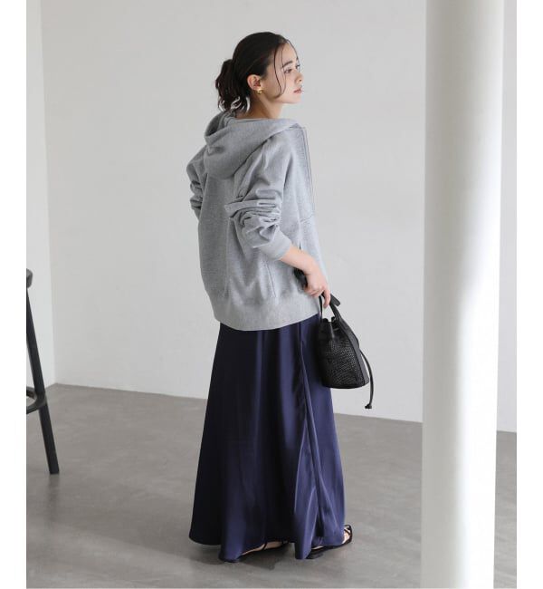  「GREEN BUTTER/グリーンバター シルキーUネックドレス」|ワンピース|