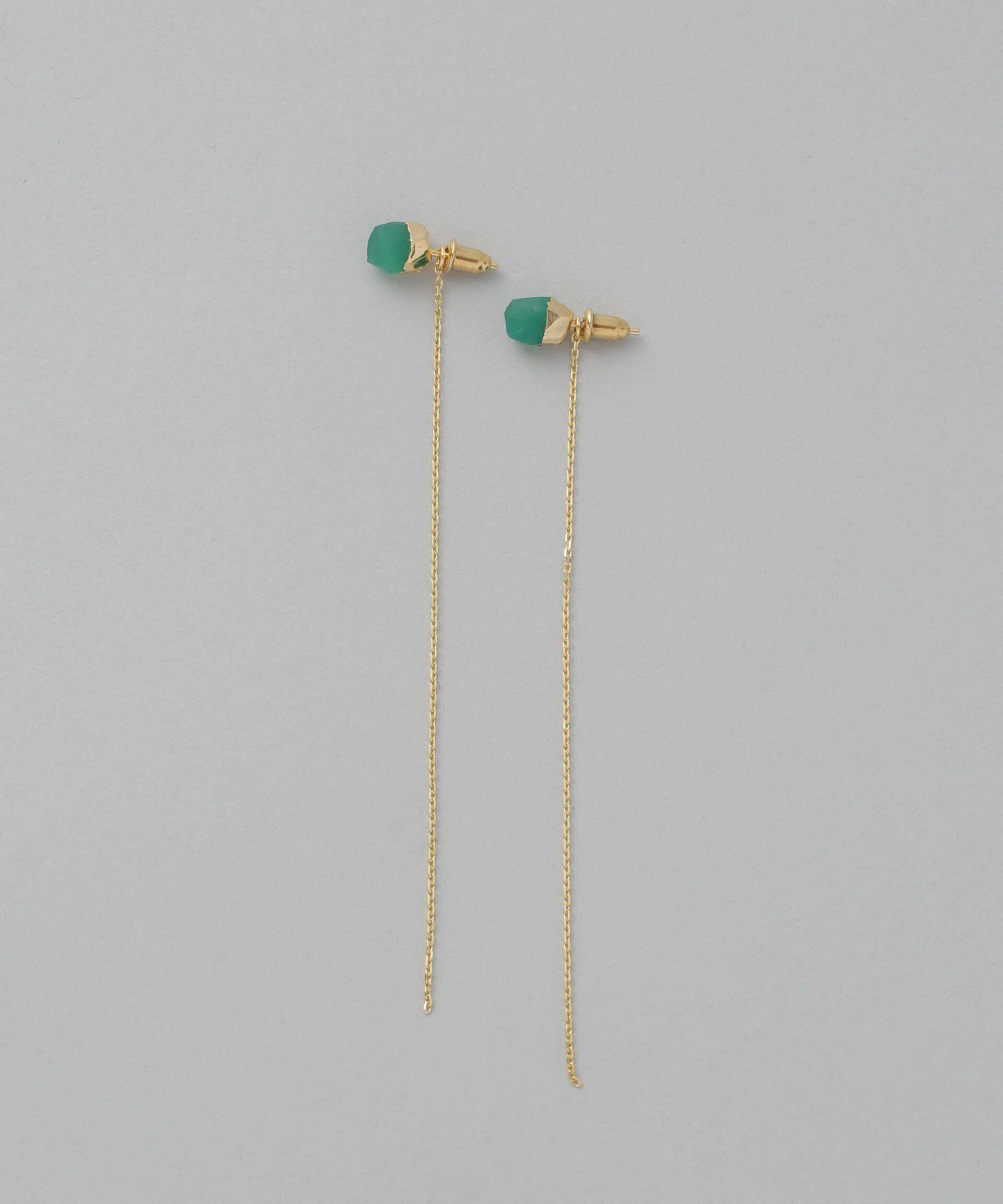 nano･universe「ストーンチェーンピアス」|ピアス|