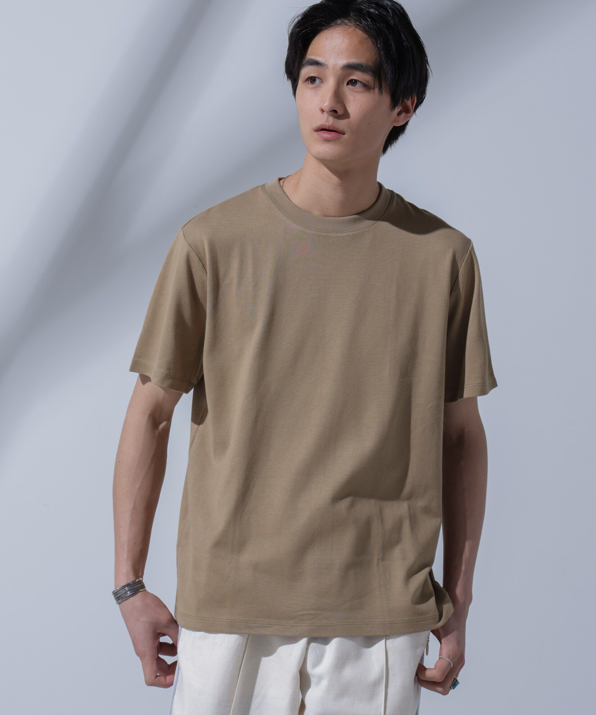 nano･universe「<追加生産>Anti Soaked(R) 汗染み防止 クルーネックTシャツ」|Tシャツ・カットソー|