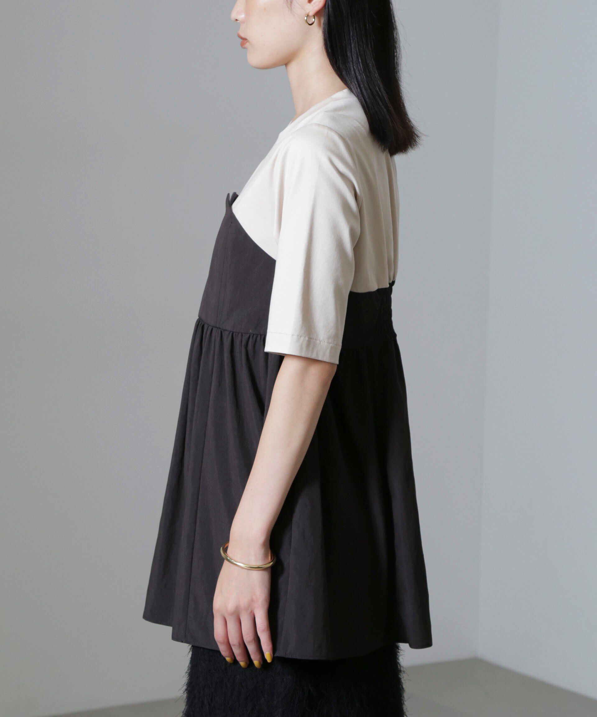 nano･universe「ビスチェコンビギャザートップス」|Tシャツ・カットソー|