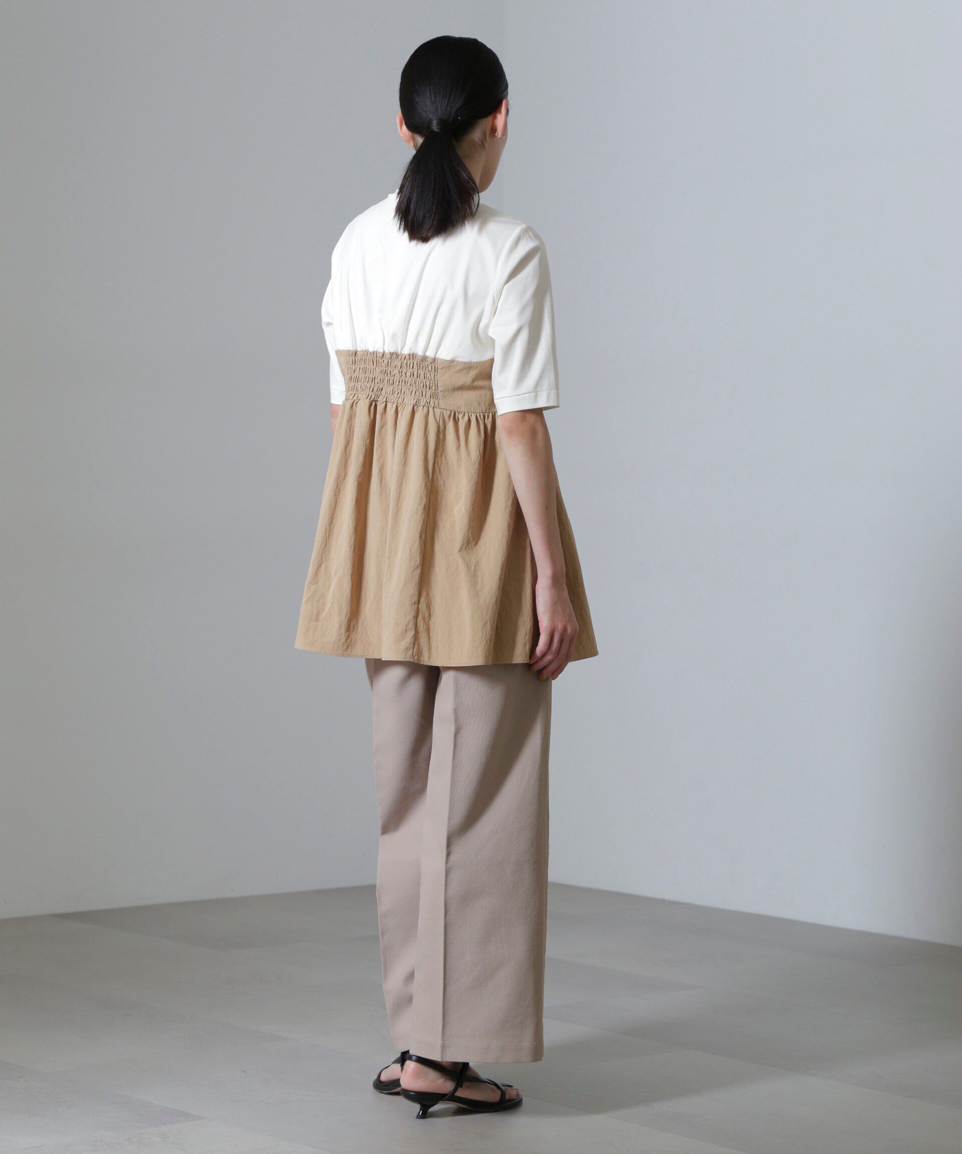 nano･universe「ビスチェコンビギャザートップス」|Tシャツ・カットソー|