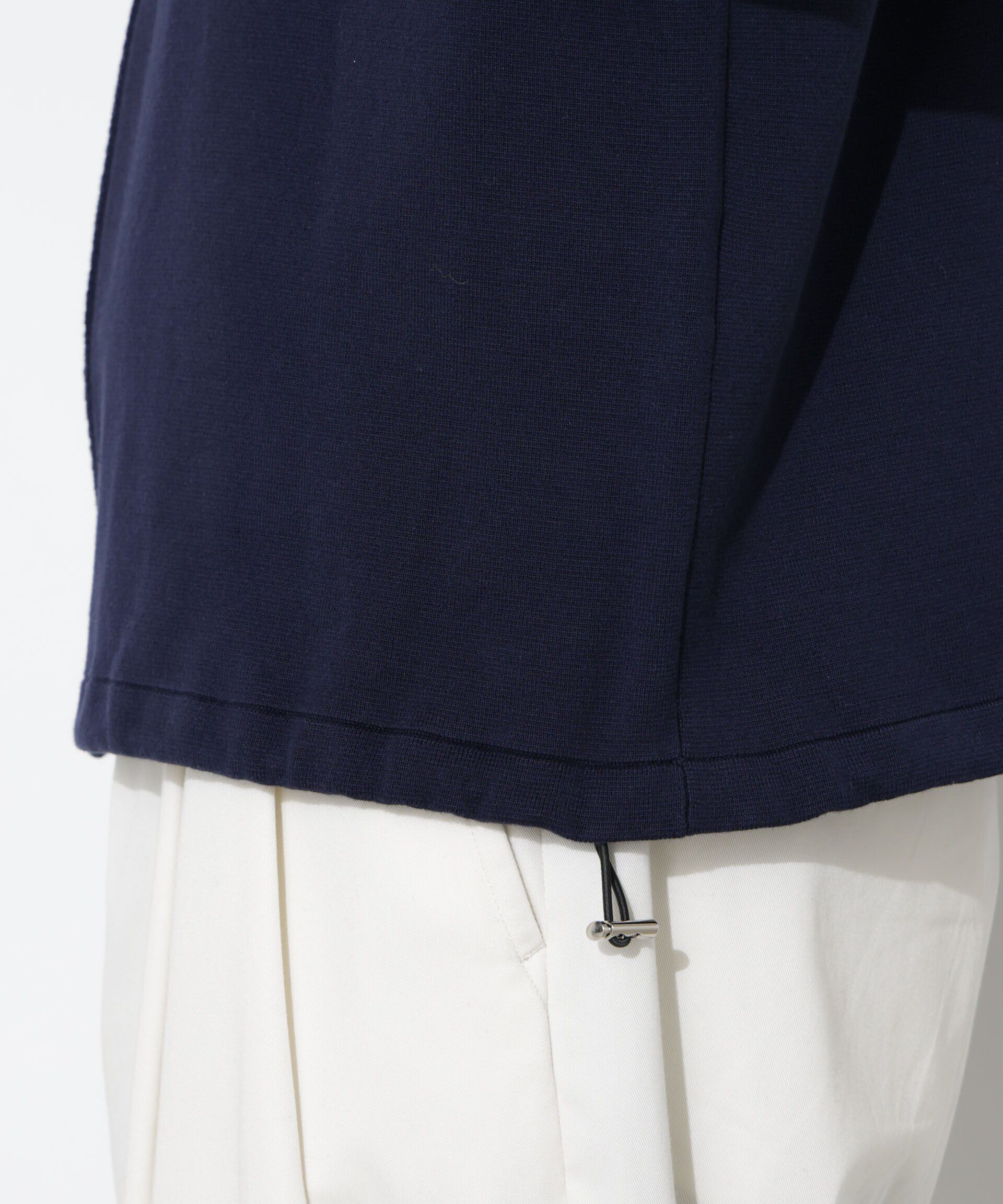 nano･universe「14ゲージミラノリブブルゾン （手洗い可能）」|ニット・セーター|