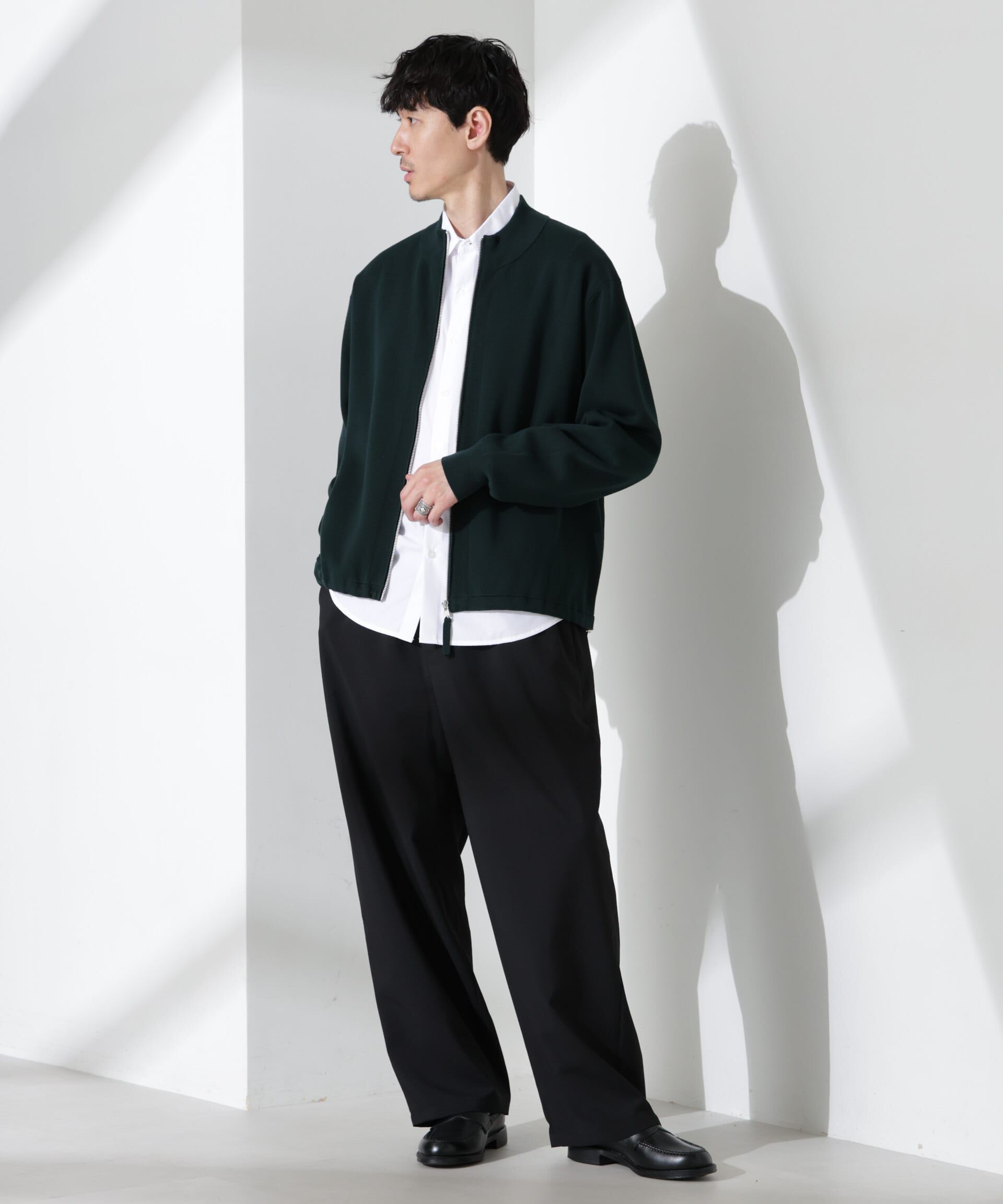 nano･universe「14ゲージミラノリブブルゾン （手洗い可能）」|ニット・セーター|