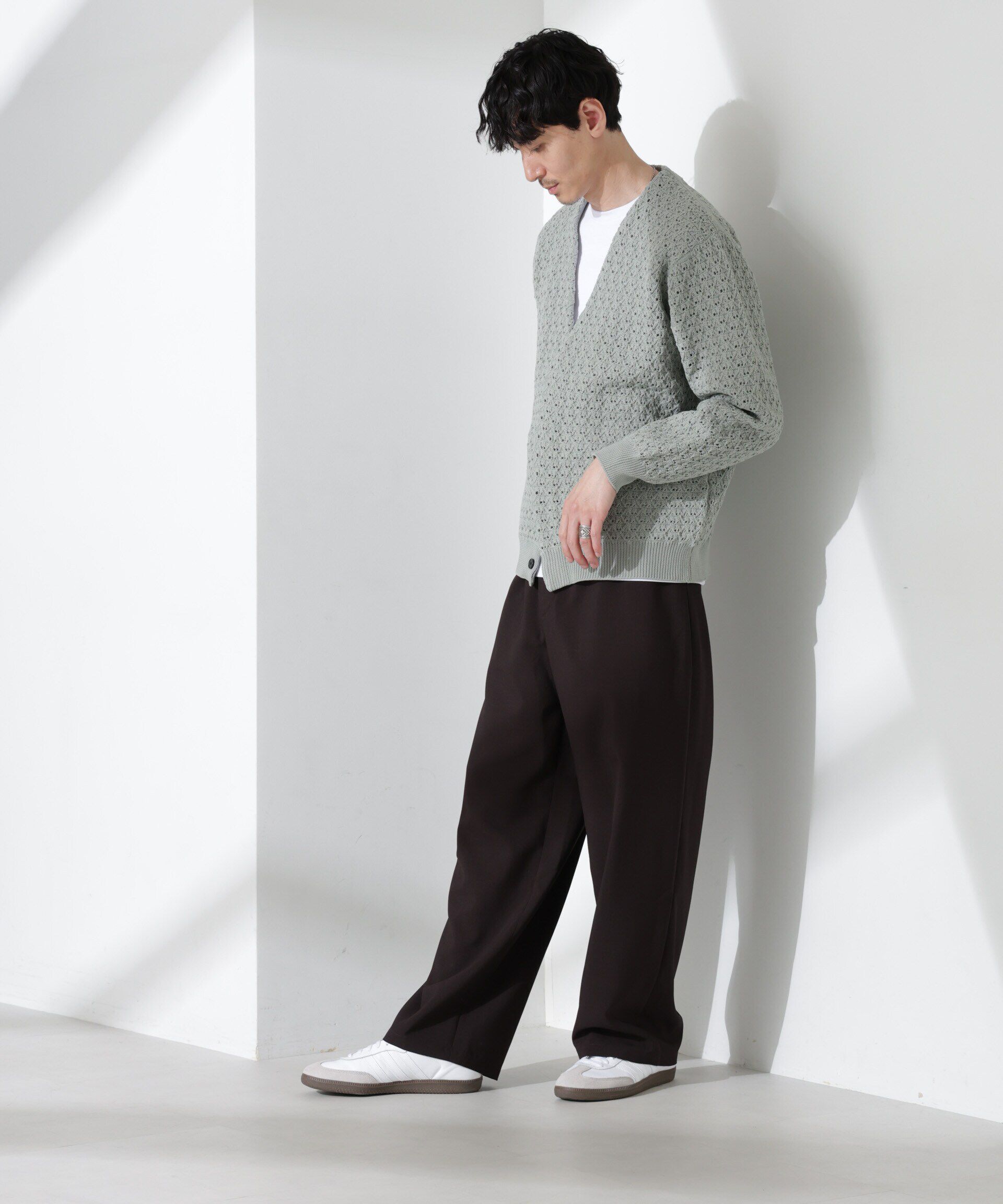 nano･universe「「大人のワイドパンツ」ハイツイストワイドスラックス」|チノ|