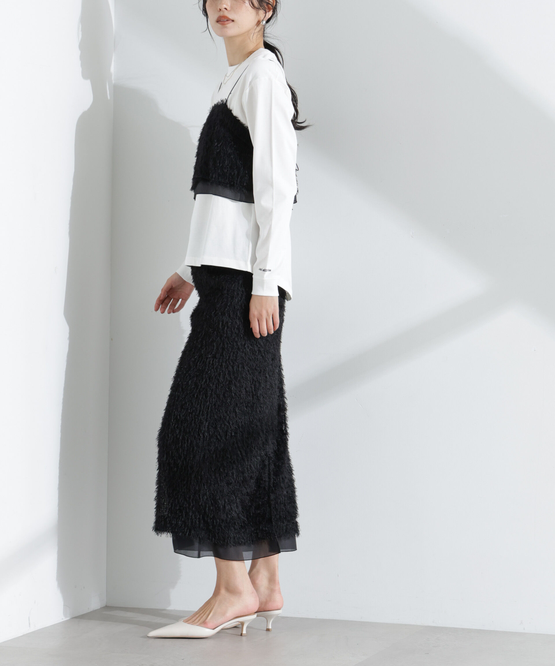 nano･universe「チュールフリンジスカート(セットアップ可)」|スカート|