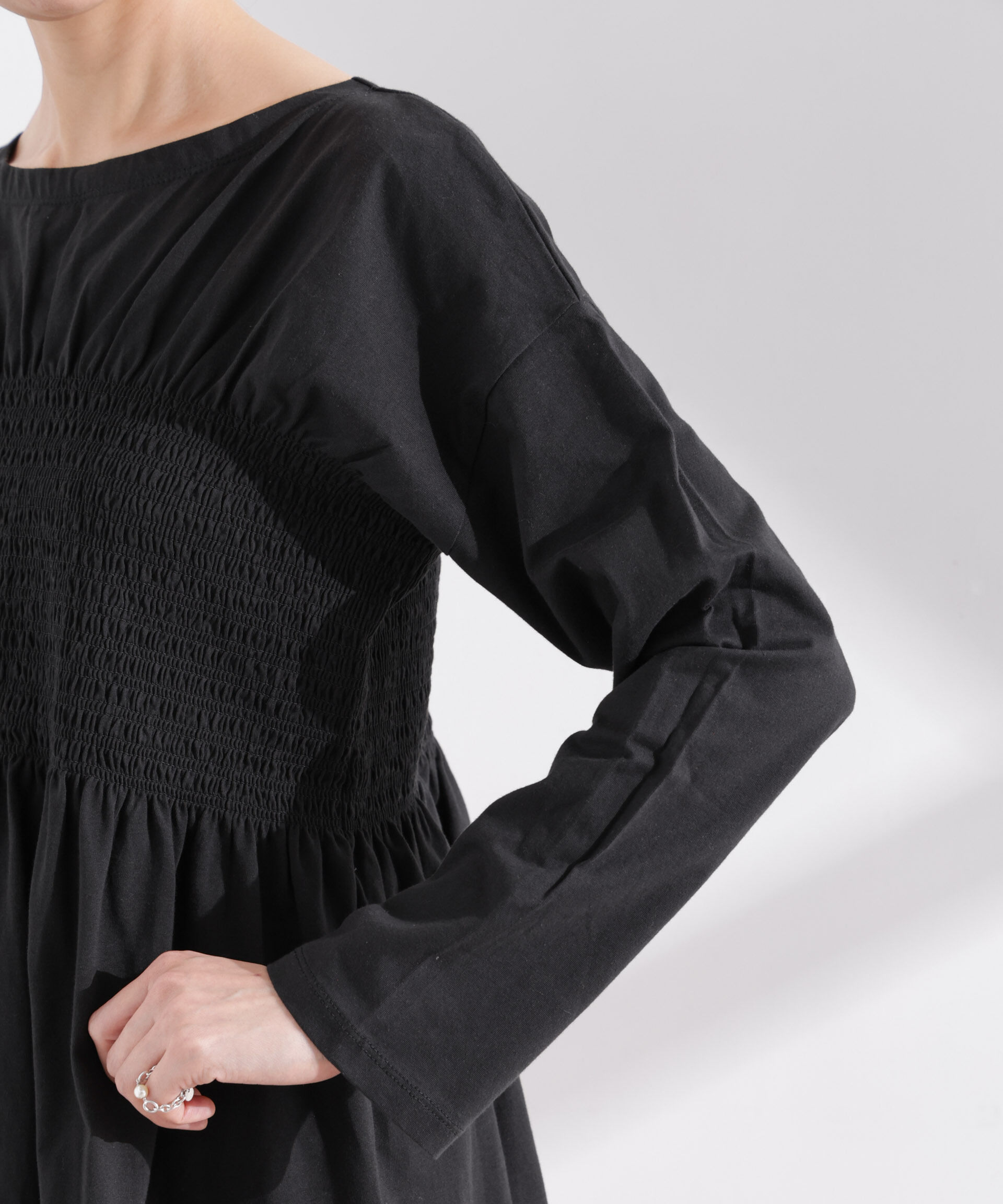 nano･universe「シャーリングデザインカットソー」|Tシャツ・カットソー|