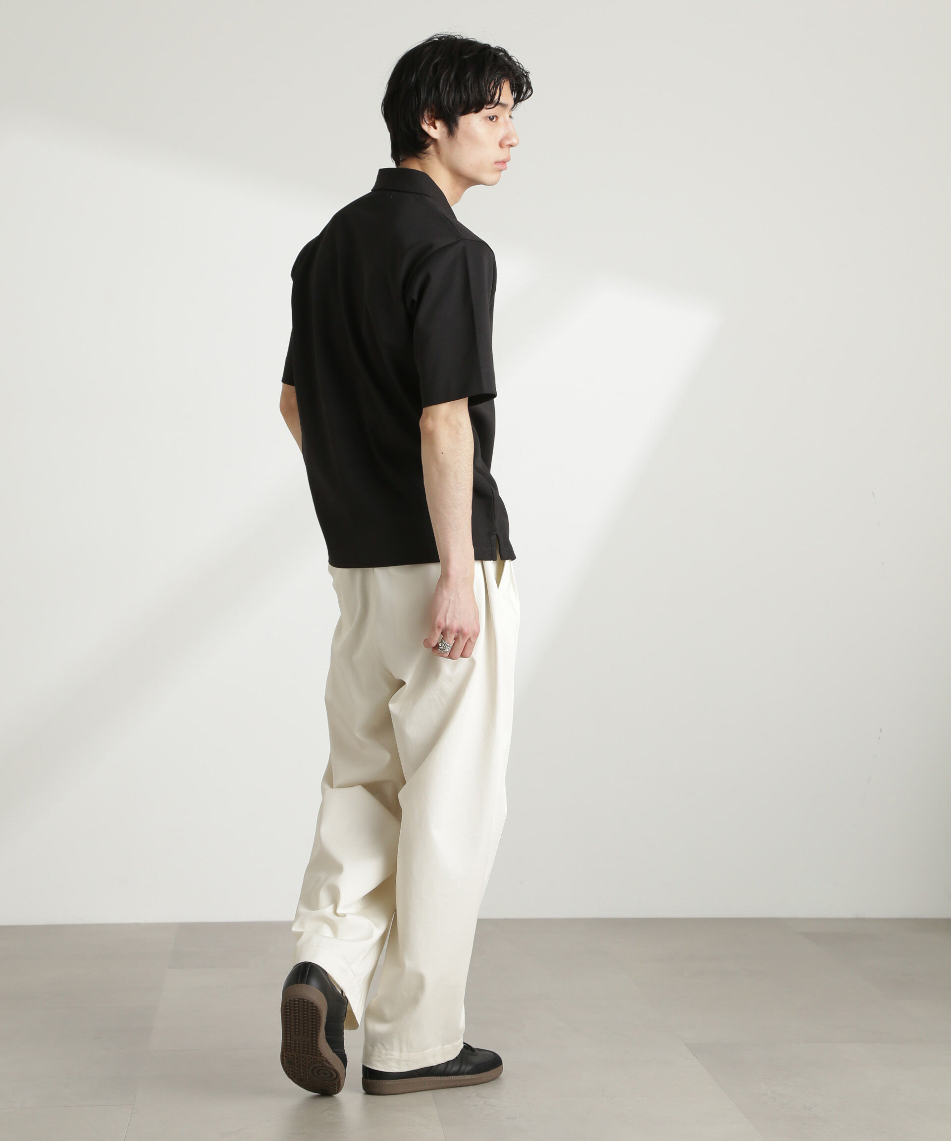 nano･universe「ダブルスムース比翼ポロ」|Tシャツ・カットソー|