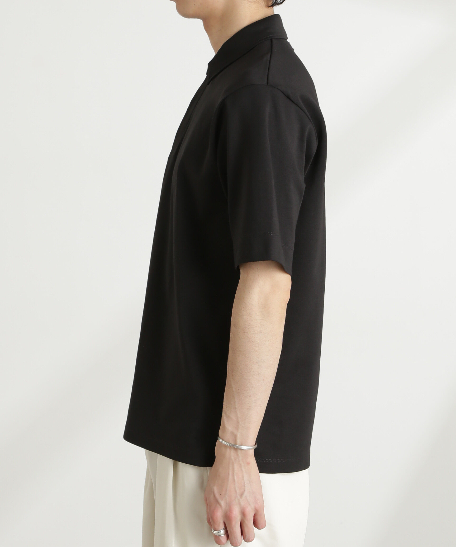 nano･universe「ダブルスムース比翼ポロ」|Tシャツ・カットソー|