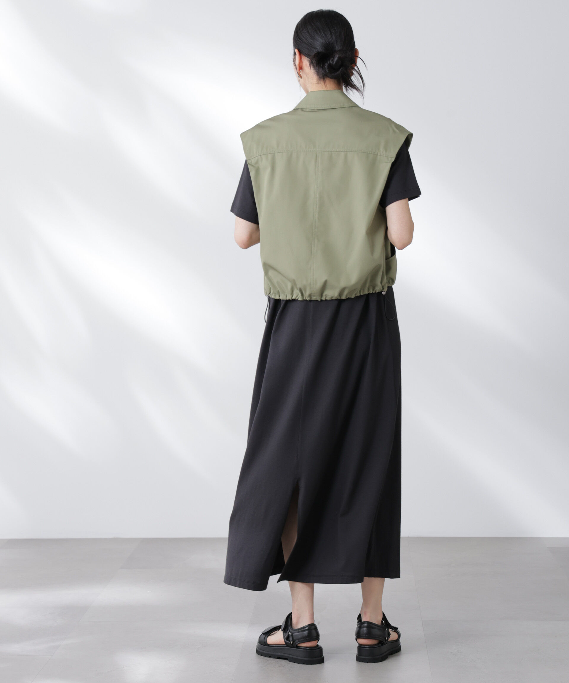 nano･universe「Anti Soaked(R) 汗染み防止フレアワンピース」|ワンピース|