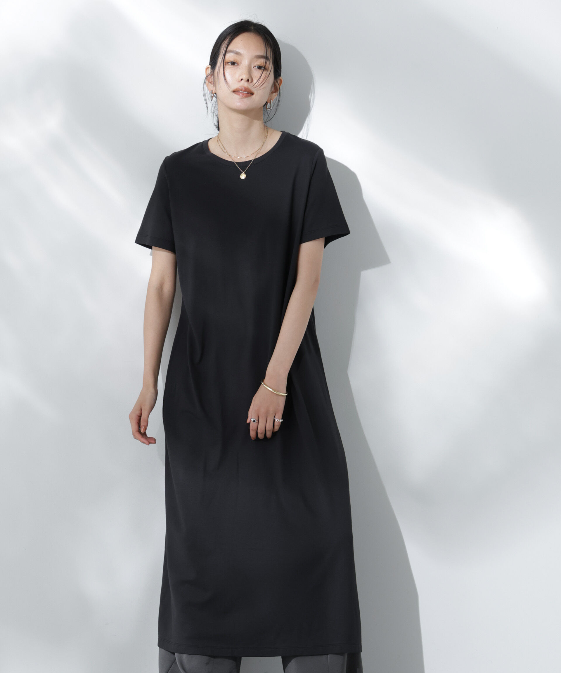 nano･universe「Anti Soaked(R) 汗染み防止フレアワンピース」|ワンピース|