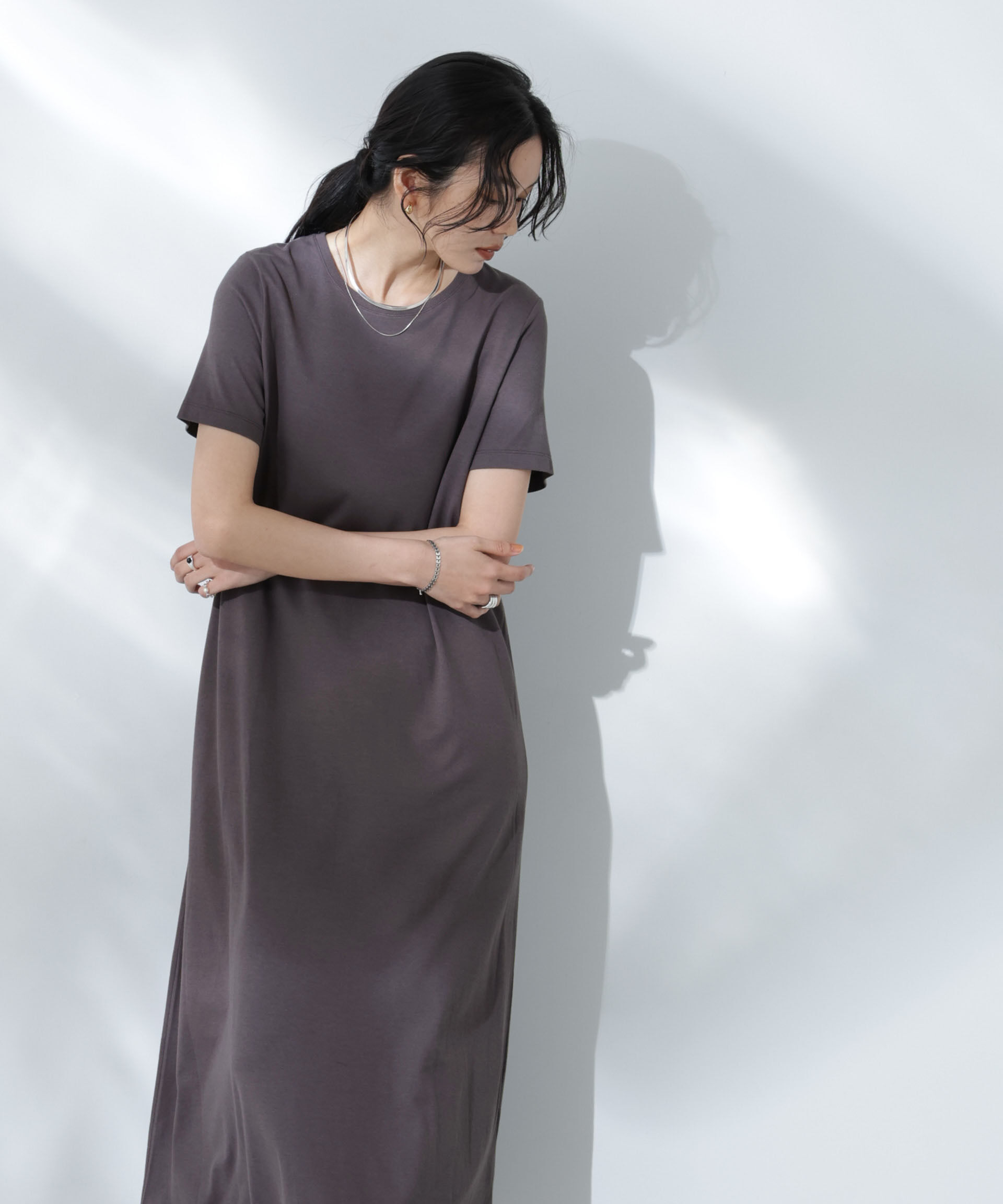 nano･universe「Anti Soaked(R) 汗染み防止フレアワンピース」|ワンピース|