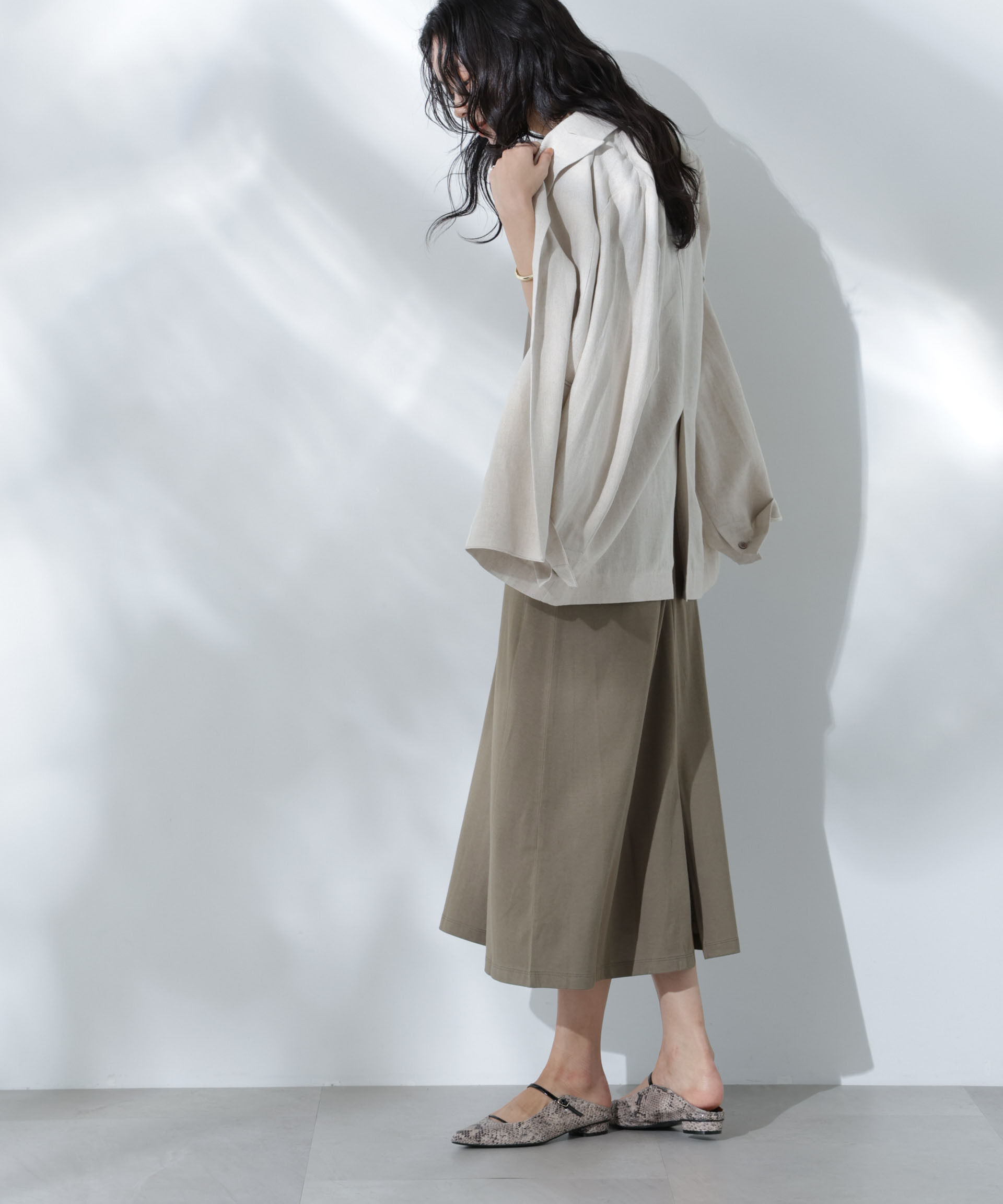 nano･universe「Anti Soaked(R) 汗染み防止フレアワンピース」|ワンピース|