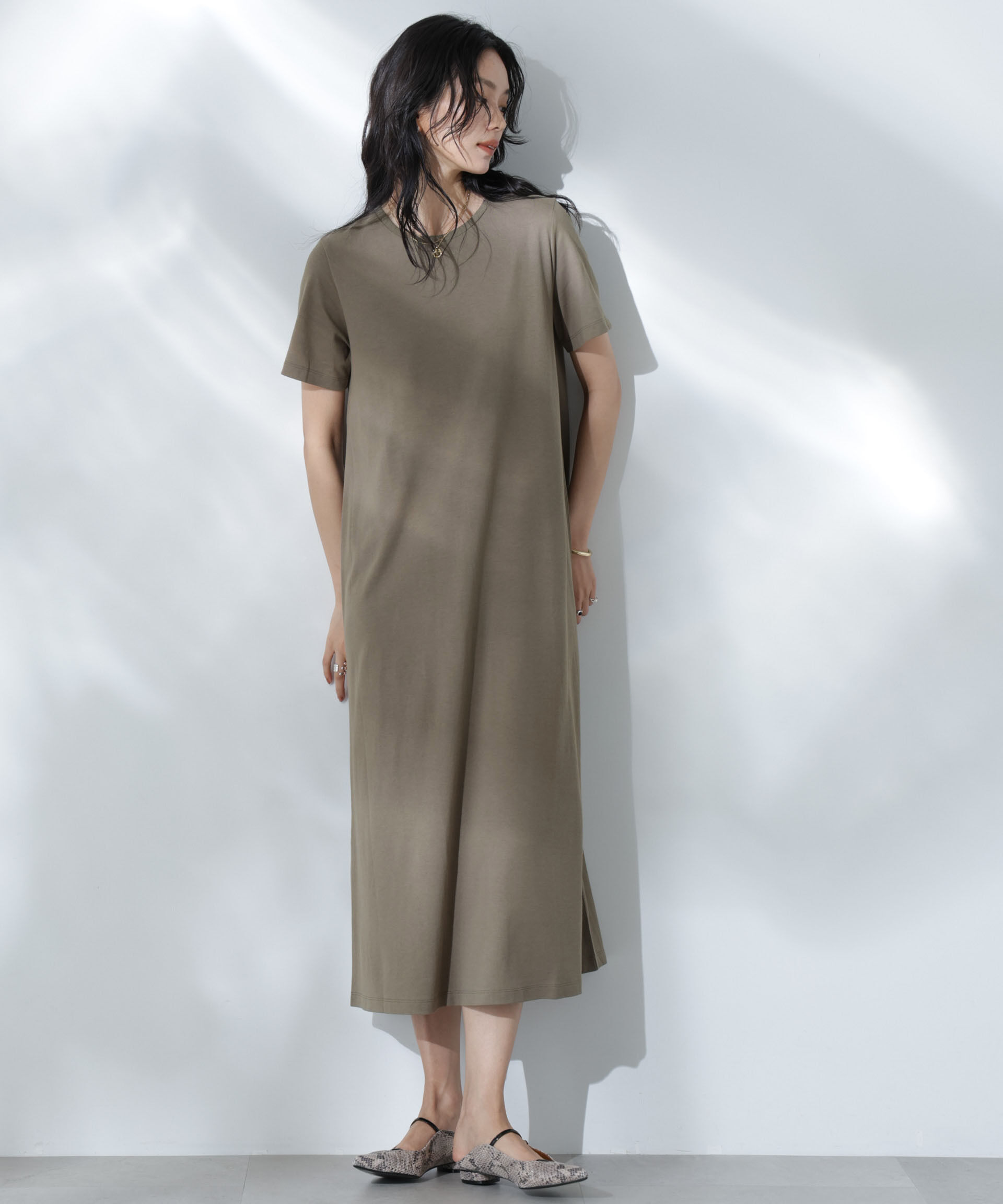 nano･universe「Anti Soaked(R) 汗染み防止フレアワンピース」|ワンピース|