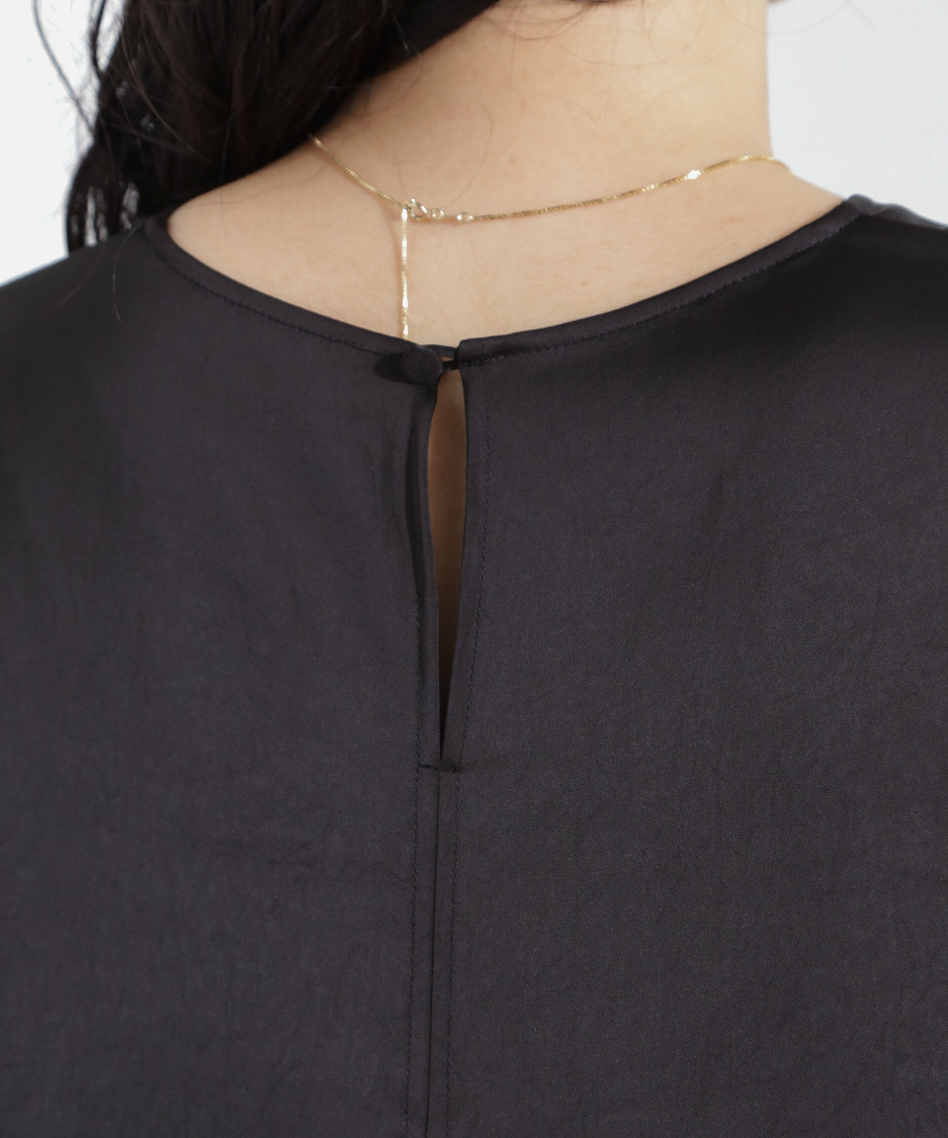 nano･universe「ダブルサテンノースリーブトップス」|シャツ・ブラウス|