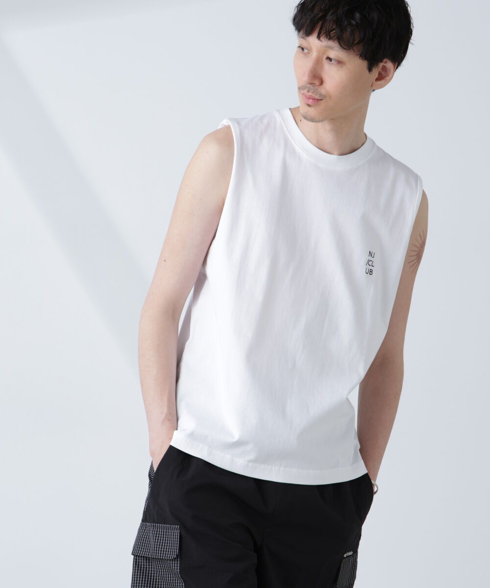 nano･universe「「NJ/CLUB」 ベーシック ノースリーブ」|Tシャツ・カットソー|ホワイト