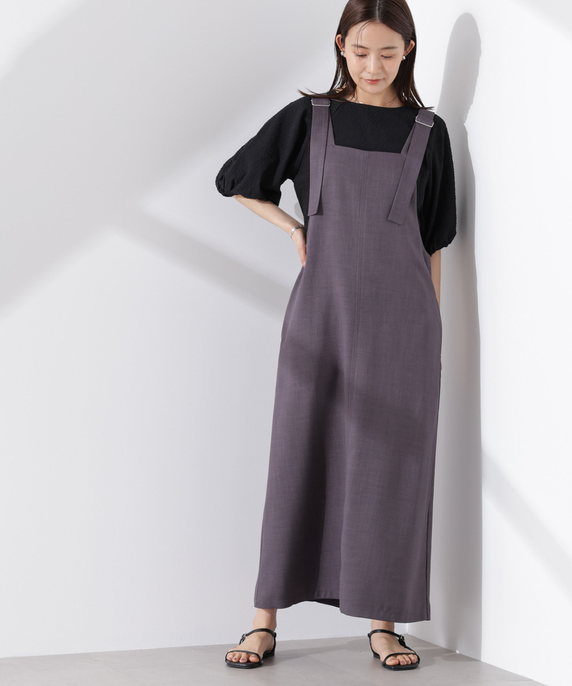 nano･universe「サッカーバルーンスリーブプルオーバーブラウス」|シャツ・ブラウス|