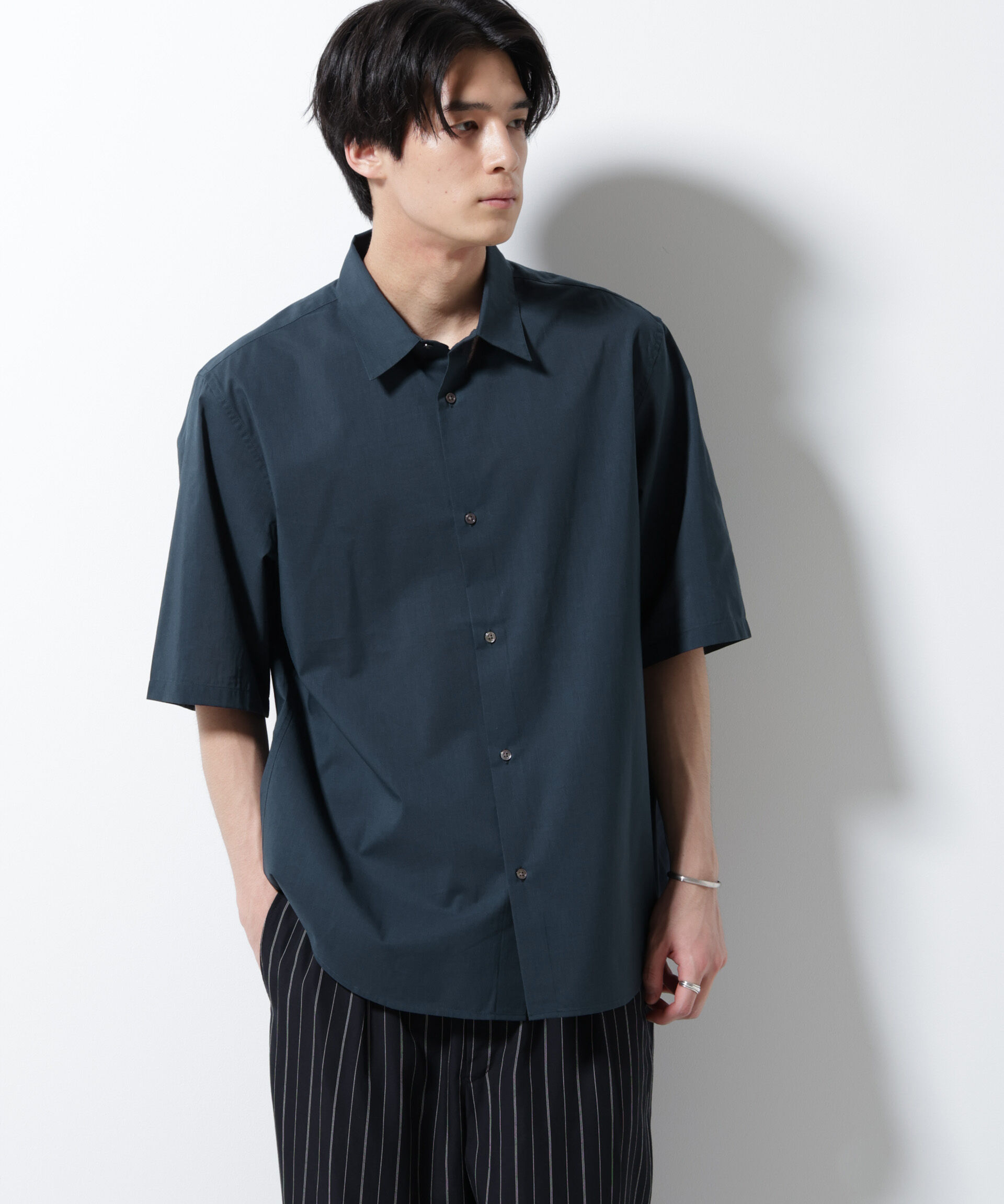 nano･universe「TEXBRID(R)レギュラーカラーシャツ 半袖」|シャツ・ブラウス|