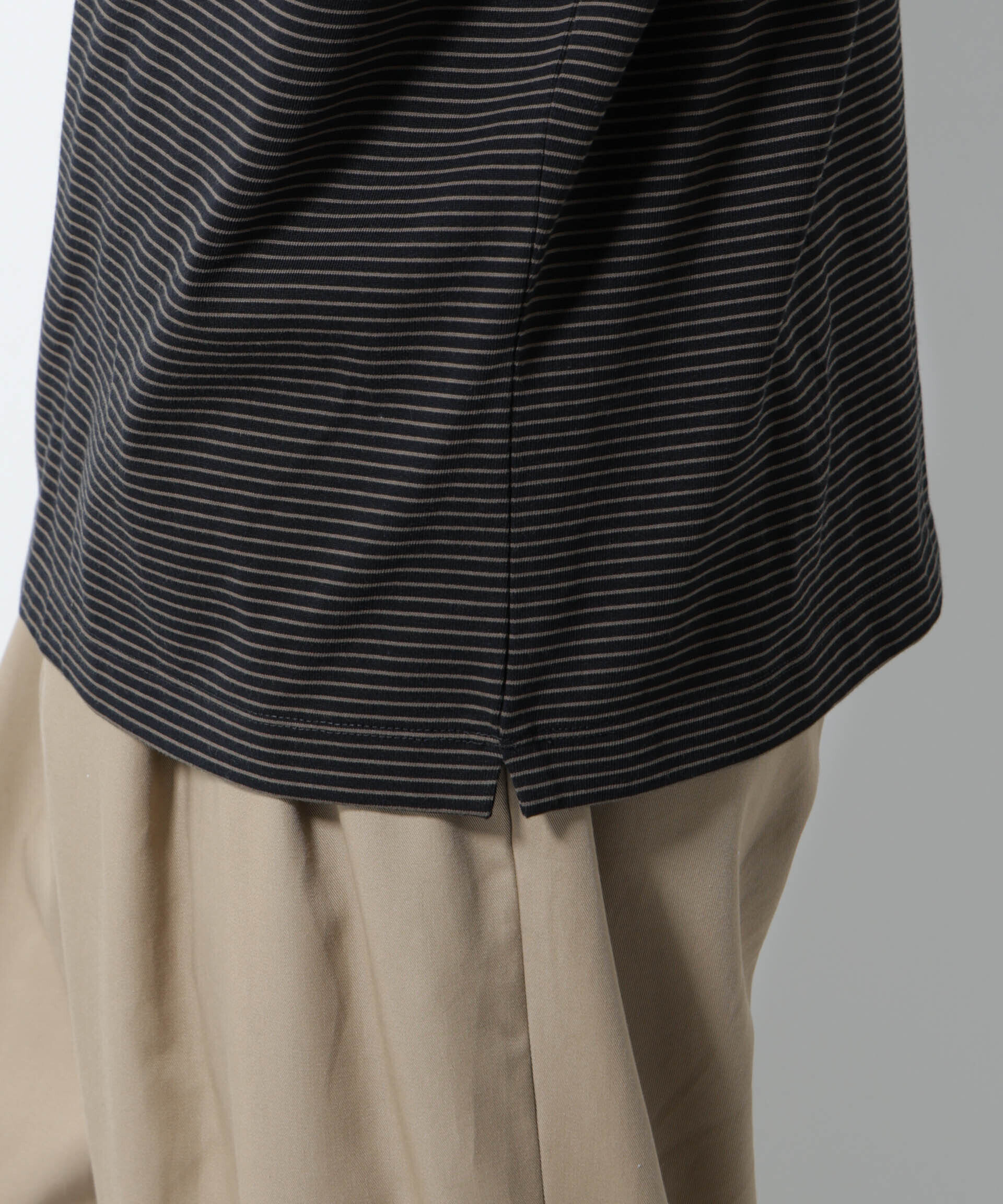 nano･universe「20シルケットボーダーTシャツ 半袖」|Tシャツ・カットソー|