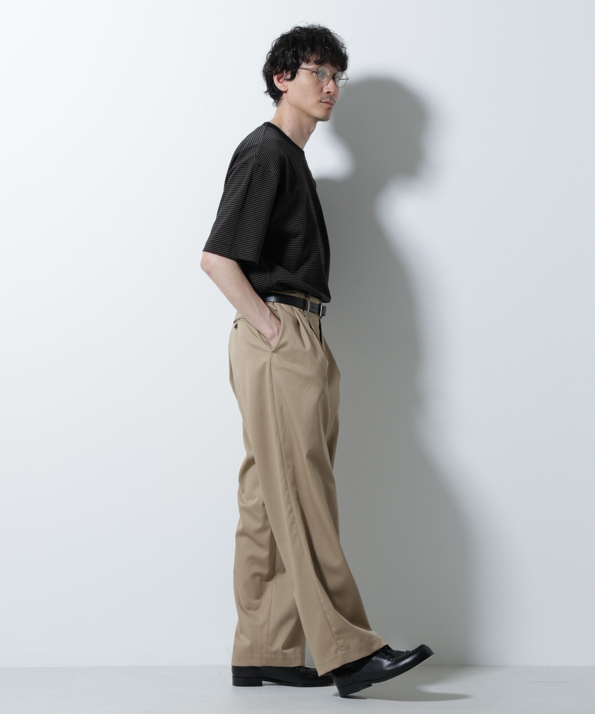 nano･universe「20シルケットボーダーTシャツ 半袖」|Tシャツ・カットソー|