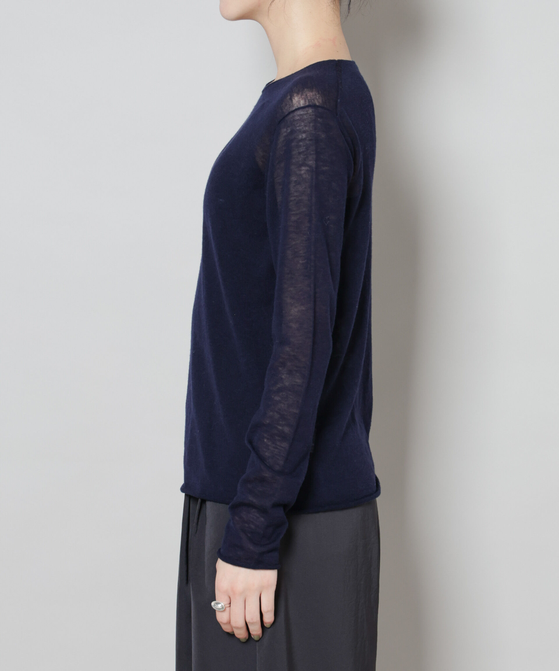 nano･universe「スイビウールクルーネックニットプルオーバー」|ニット・セーター|