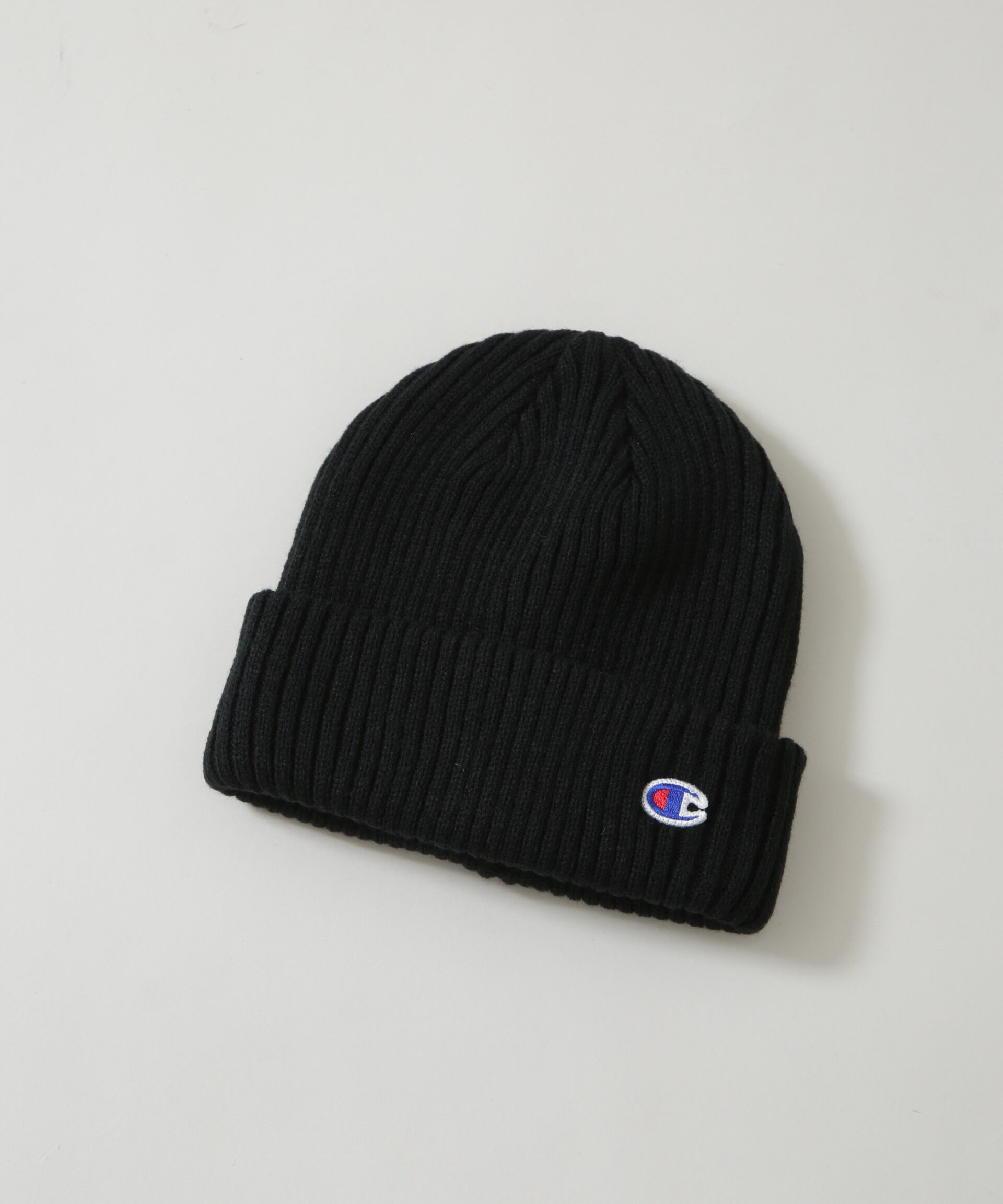 nano･universe「Champion/リブニットワッチ」|キャップ・キャスケット|ブラック