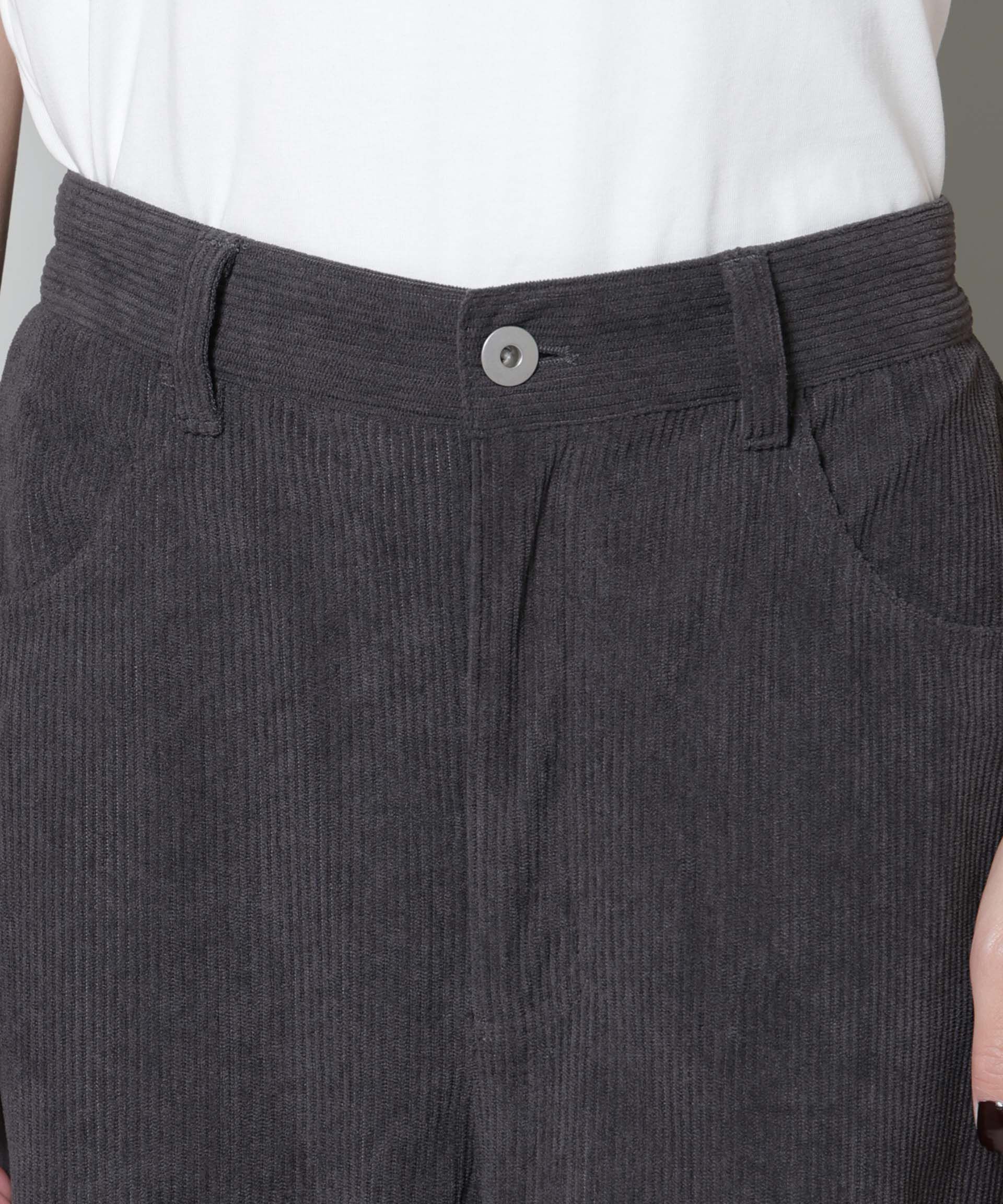 nano･universe「ソフトコーデュロイストレートパンツ」|チノ|