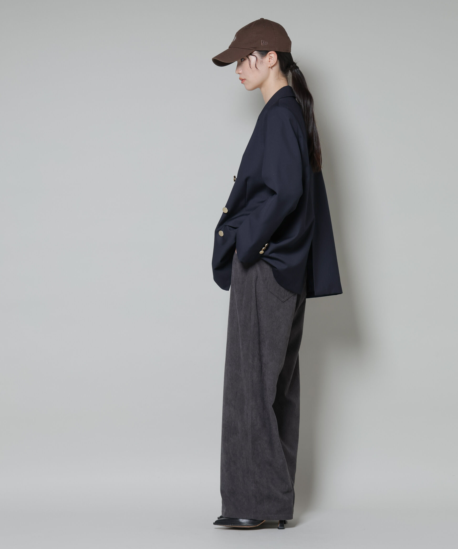 nano･universe「ソフトコーデュロイストレートパンツ」|チノ|