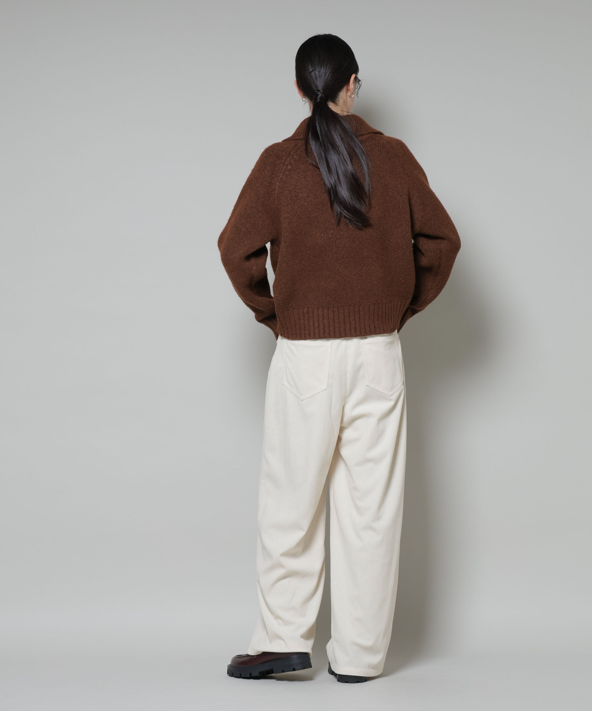 nano･universe「ソフトコーデュロイストレートパンツ」|チノ|