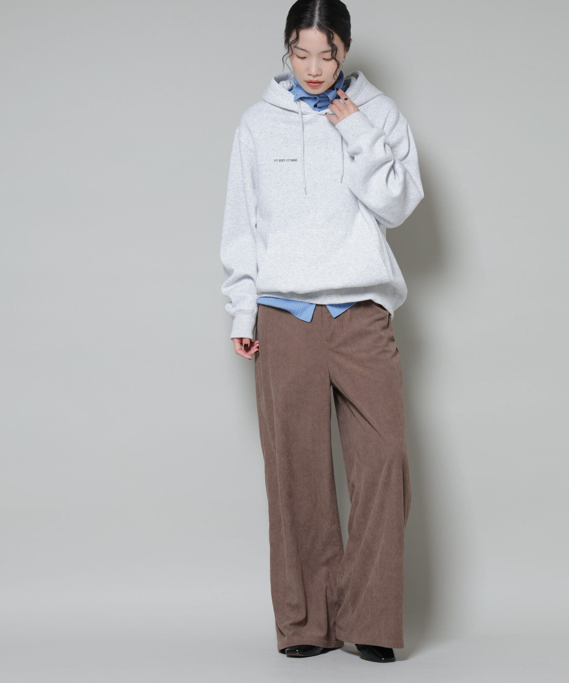 nano･universe「ソフトコーデュロイストレートパンツ」|チノ|