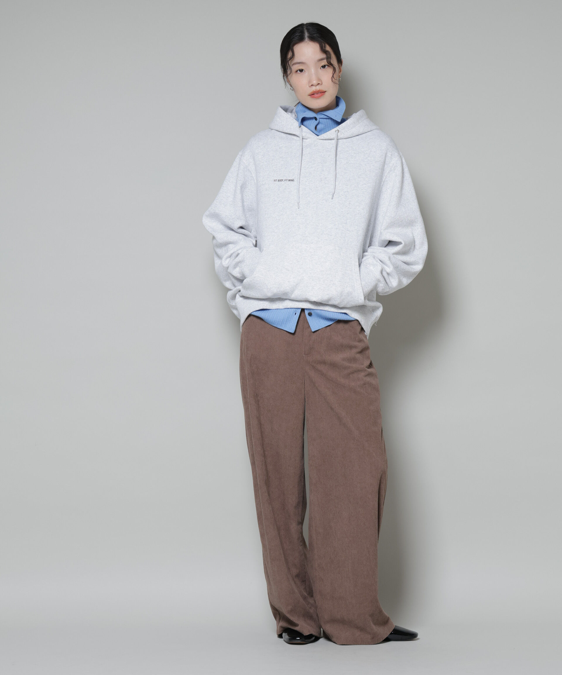 nano･universe「ソフトコーデュロイストレートパンツ」|チノ|