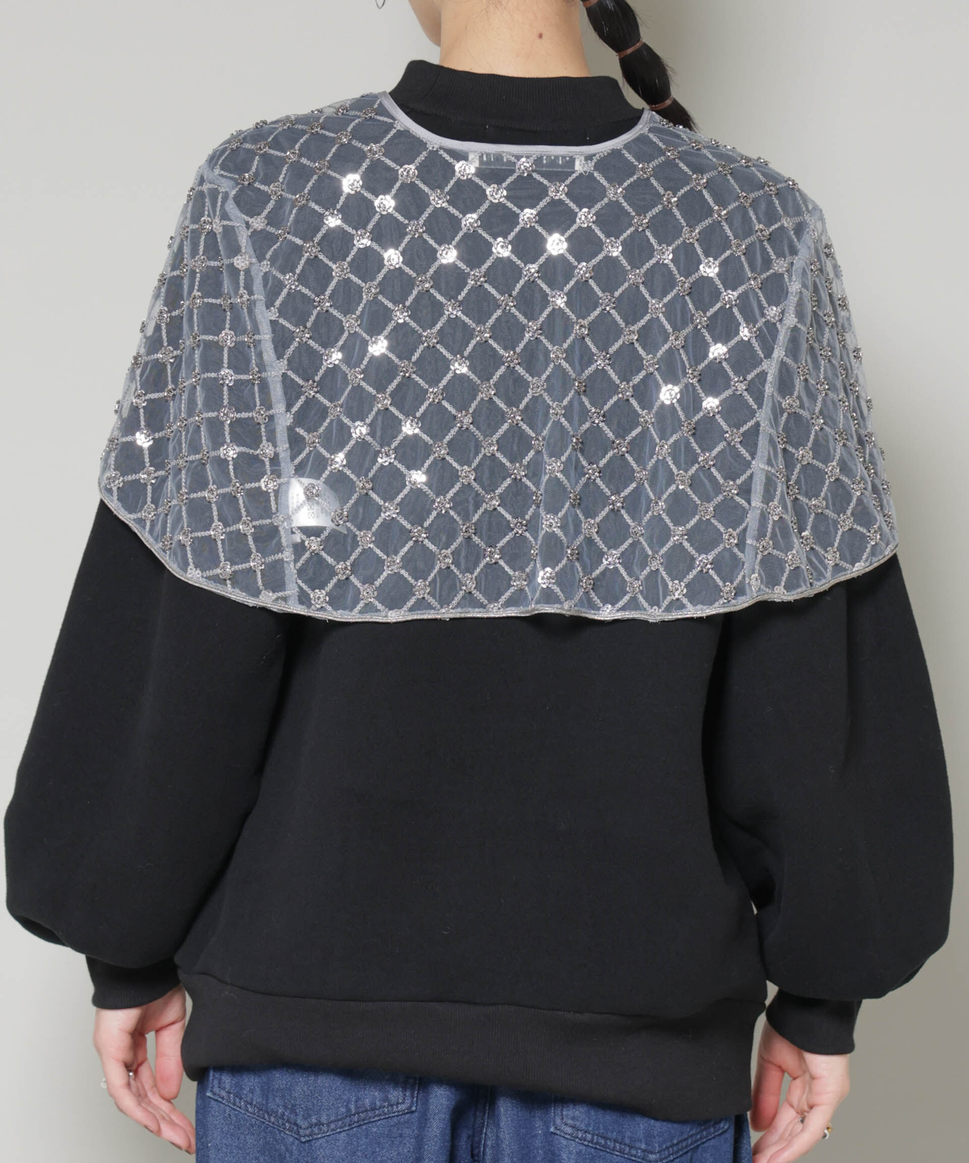 nano･universe「スパンコールビーズ刺繍ボレロストール」|シャツ・ブラウス|