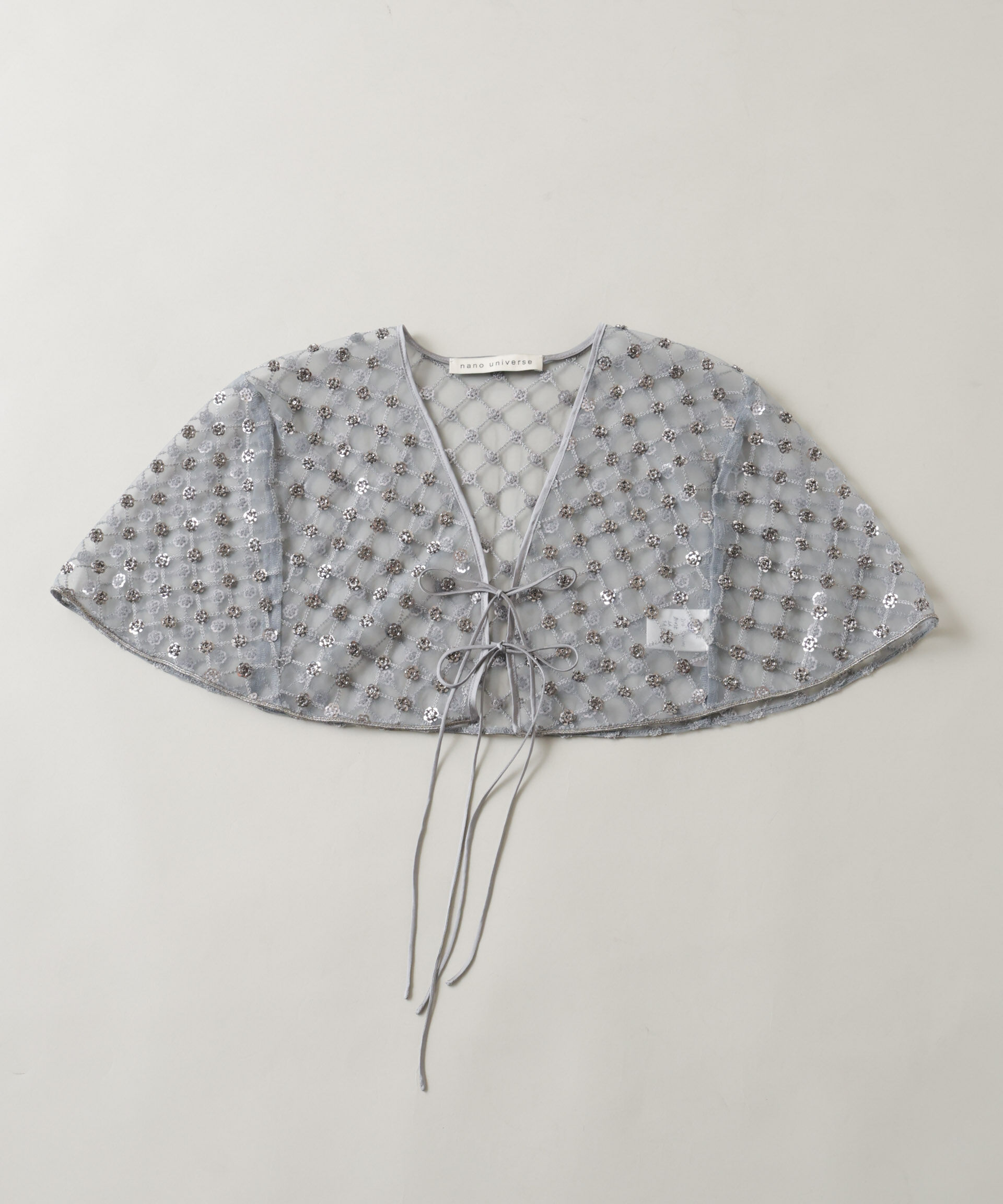 nano･universe「スパンコールビーズ刺繍ボレロストール」|シャツ・ブラウス|