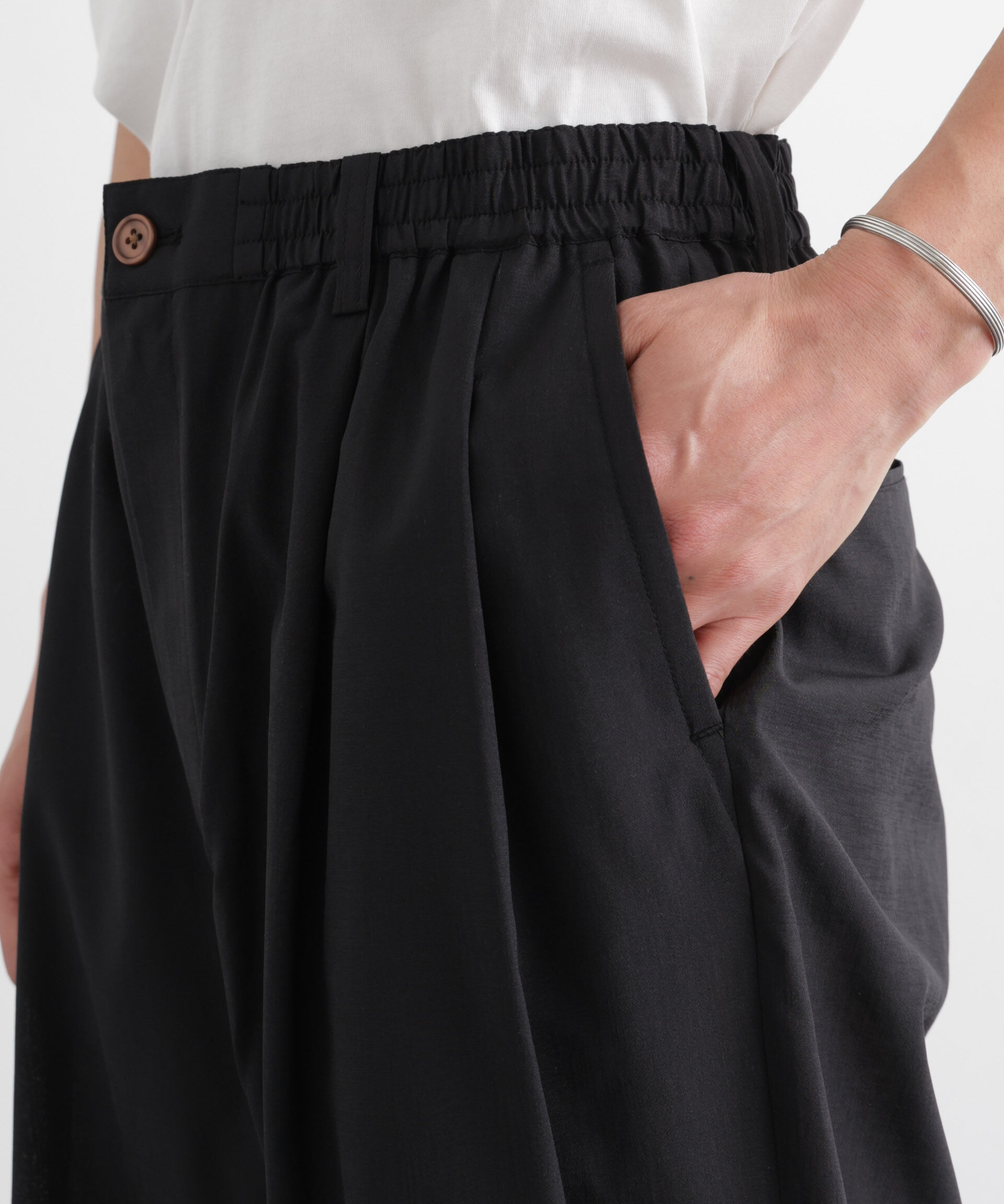 nano･universe「ﾃｸﾆｶﾙﾘﾈﾝﾗｲｸ2ﾀｯｸｲｰｼﾞｰｽﾗｯｸｽ/吸水速乾･接触冷  」|チノ|