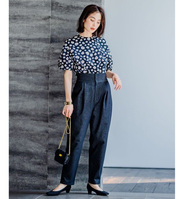 組曲「【組曲&times;setsuko sagittaire】ストレッチデニムパンツ」|デニム|