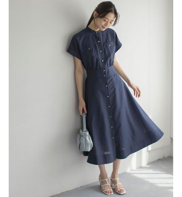 組曲「【WEB限定】シアーボイルワンピース」|ワンピース|ネイビー系