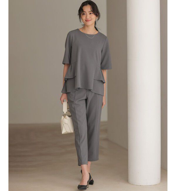 組曲「【WEB限定】ジョーゼットジャージー ティアード ブラウス」|シャツ・ブラウス|