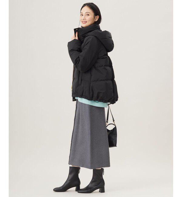 自由区「【洗える】マイクロタッサーダウン コート」|ダウン|