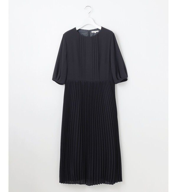 自由区「【セレモニー・オケージョン】シフォンプリーツ ワンピース」|ワンピース|