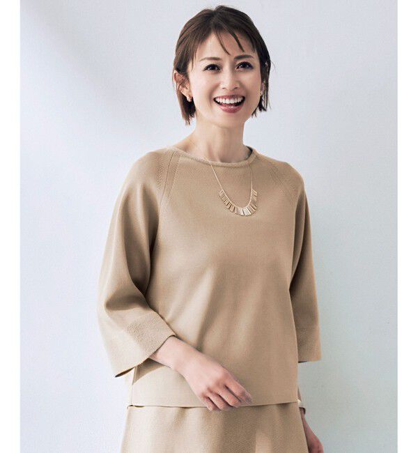 自由区「モールブロッキング ニット」|ニット・セーター|モカ