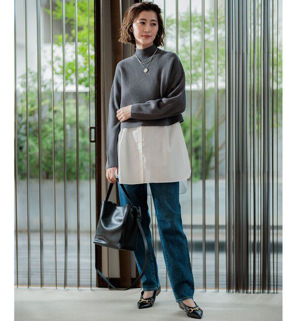 23区「【洗える】レイヤードコンビ ニット」|ニット・セーター|