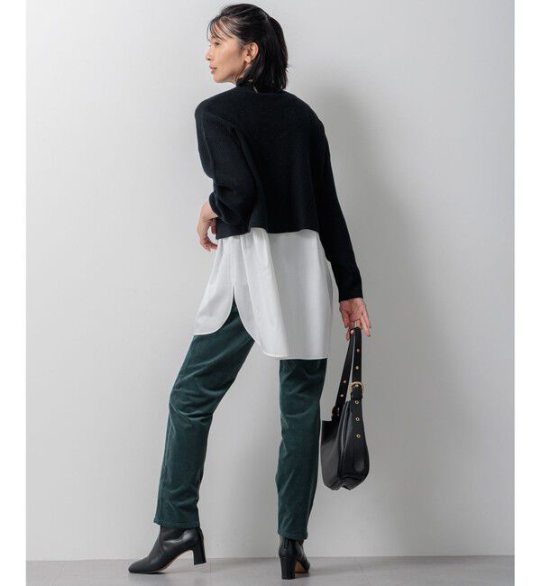 23区「【洗える】レイヤードコンビ ニット」|ニット・セーター|