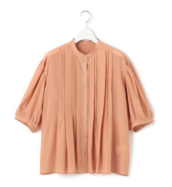 23区「【接触冷感/速乾性/洗える】エアリーブライトローン タック ブラウス」|シャツ・ブラウス|