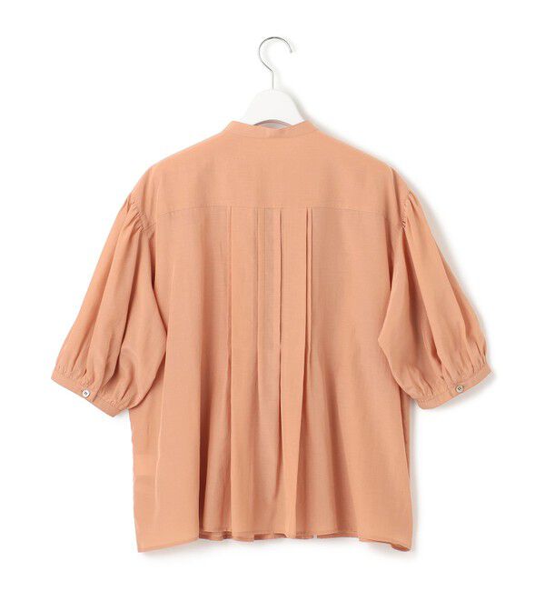 23区「【接触冷感/速乾性/洗える】エアリーブライトローン タック ブラウス」|シャツ・ブラウス|