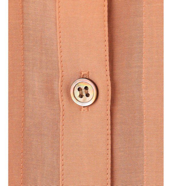 23区「【接触冷感/速乾性/洗える】エアリーブライトローン タック ブラウス」|シャツ・ブラウス|