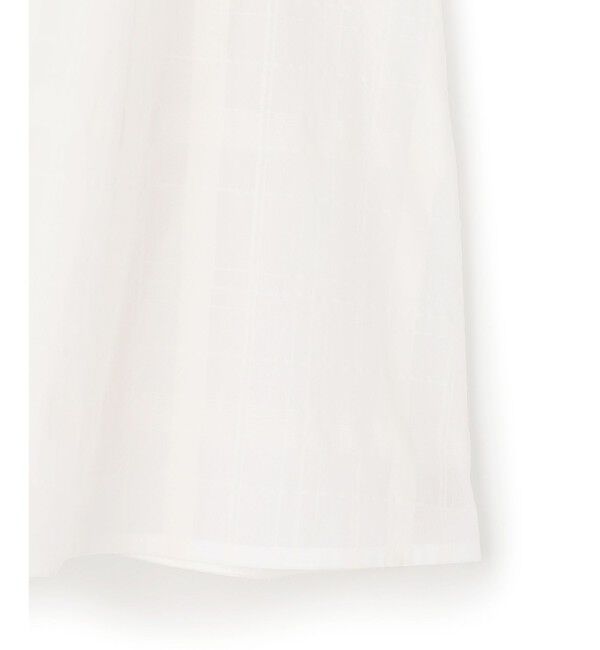 23区「シアーチェックレイヤード フレア Tブラウス」|シャツ・ブラウス|