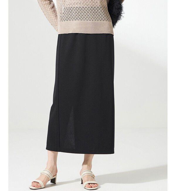 ANY SIS「【UVケア ・ストレッチ・洗える】2WAYジョーゼットジャージーナロー スカート」|スカート|