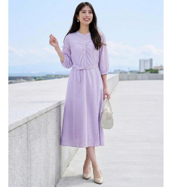 ANY SIS「エンブロイダリー ワンピース」|ワンピース|ラベンダー