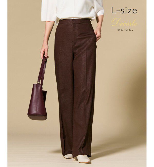 BEIGE,「CAROLE / リネンライクフルレングスワイドパンツ」|その他|Bordeaux