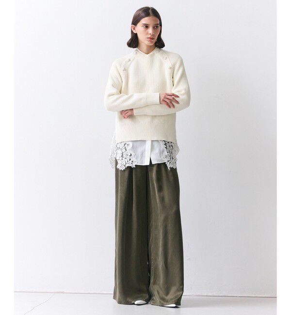 BEIGE,「【GISELe掲載】HELIODOR / スポンディッシュマリンボタンニット」|ニット・セーター|