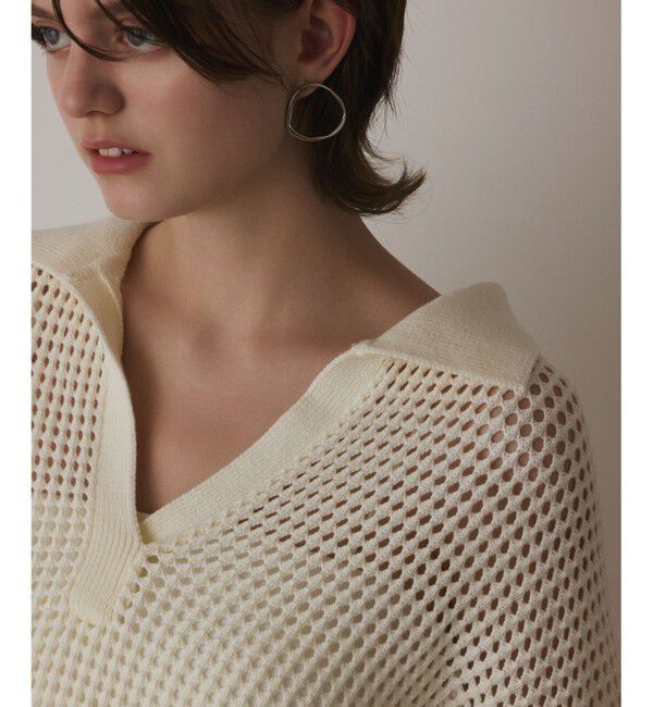 Diagram「メッシュVネックニットトップ」|ニット・セーター|